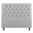 Ver imagem 3 de Cabeceira Cama Box Casal King Size Nice 195cm Suede Cinza Claro - Desk Design