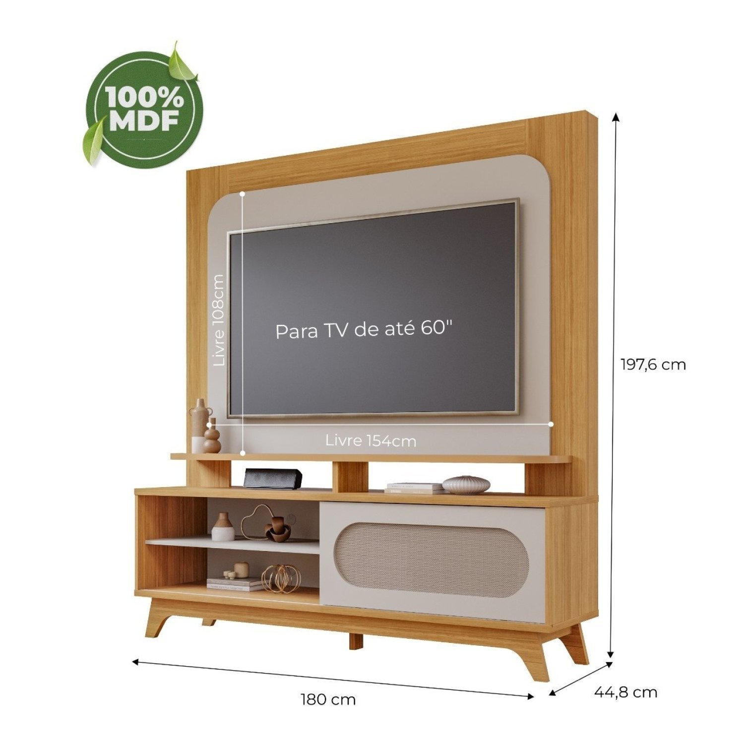 Estante Home Para TV até 60 Polegadas 1 Porta Moscou - 3