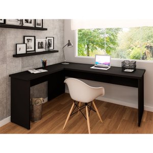 Escrivaninha Mesa Escritório em L 160x150cm Tampo 30mm