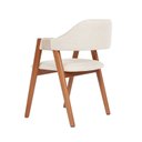 Ver imagem 6 de Cadeira de Jantar em Madeira Maciça Estofada e Corda Artesanal Serena Espresso Móveis
