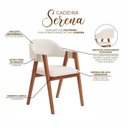 Ver imagem 5 de Cadeira de Jantar em Madeira Maciça Estofada e Corda Artesanal Serena Espresso Móveis