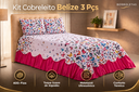 Ver imagem 5 de Kit 3 Pçs Cobreleito Belize Solteiro