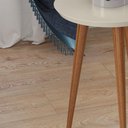 Ver imagem 2 de Mesa Lateral Canto para Sala Redonda Luna Patrimar Off White