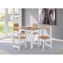 Ver imagem 1 de Conjunto Sala de Jantar Mesa Nicoli Retangular 110x68cm com 4 Cadeiras Delta