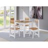 Conjunto Sala de Jantar Mesa Nicoli Retangular 110x68cm com 4 Cadeiras Delta - 1
