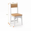 Ver imagem 5 de Conjunto Sala de Jantar Mesa Nicoli Retangular 110x68cm com 4 Cadeiras Delta