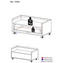 Ver imagem 5 de Gabinete Armário Banheiro 80Cm Com Rodízios Multimóveis V5002 Rustic/Branco Rustic/Branco