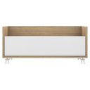 Ver imagem 3 de Gabinete Armário Banheiro 80Cm Com Rodízios Multimóveis V5002 Rustic/Branco Rustic/Branco