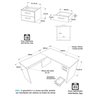 Escrivaninha Mesa Escritório em L 160x150cm com Gaveta - 3