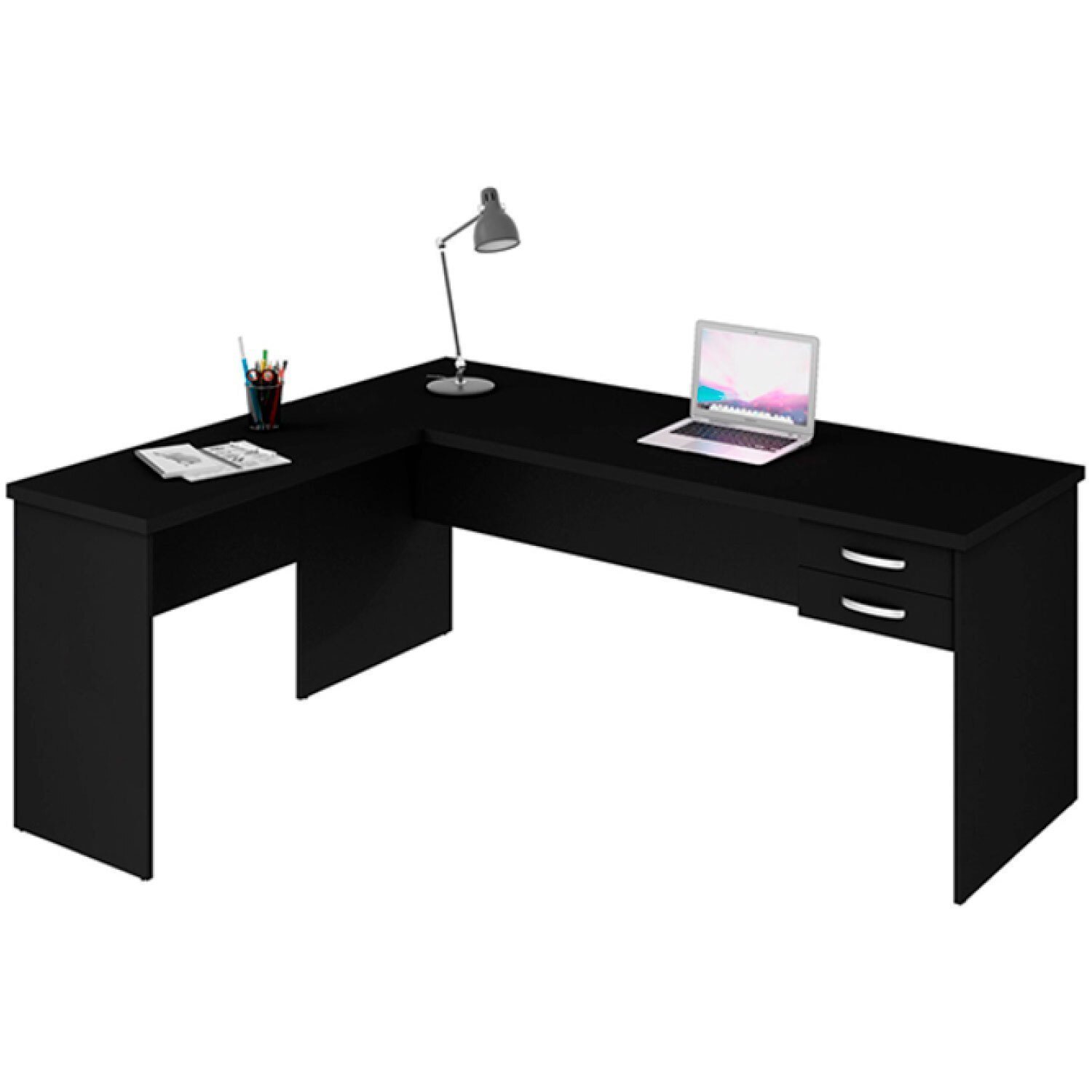 Mesa De Escritório em L 160x150cm com Gaveta - 2