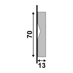 Guarnição Poliestireno Branco 7cm Liso Lev71 - Santa Luzia - 3