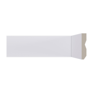 Guarnição Poliestireno Branco 7cm Liso Lev71 - Santa Luzia