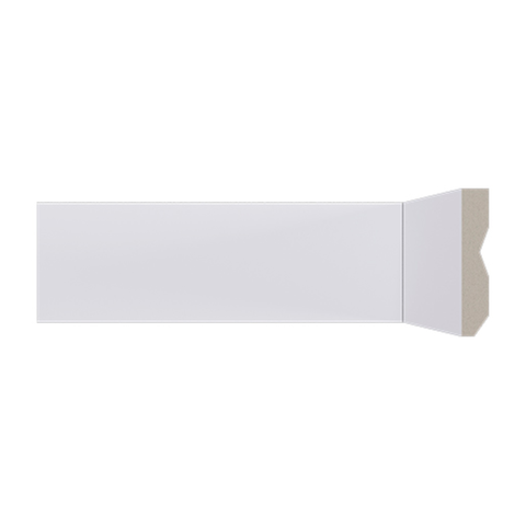 Guarnição Poliestireno Branco 7cm Liso Lev71 - Santa Luzia
