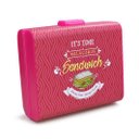 Ver imagem 1 de Lancheira Rosa Com Travas E Divisórias 19X17X66Cm 25736