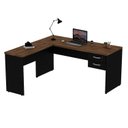 Ver imagem 2 de Escrivaninha Mesa Escritório em L 160x150cm com Gaveta