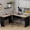 Escrivaninha Mesa Escritório em L 160x150cm com Gaveta - 1