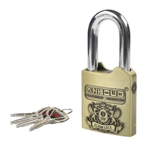 Cadeado de Alta Segurança Inviolável 60mm com Alarme 120db