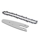 Ver mais imagens de Sabre com Corrente 14 Dentes Kit 2 Uni Mini Motosserra Reposiçao 4 Polegadas Resistente Portatil Mul