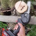 Ver imagem 2 de Sabre com Corrente 14 Dentes Kit 2 Uni Mini Motosserra Reposiçao 4 Polegadas Resistente Portatil Mul