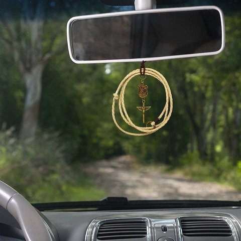 Adorno Retrovisor de Carro São Miguel Arcanjo Laço