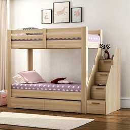 Beliche Infantil/Juvenil 2 Gavetões Escada com 4 Gavetas Star Plus Casatema - 1