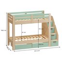 Ver imagem 3 de Beliche Infantil/juvenil 2 Gavetões Escada com 4 Gavetas Star Plus Casatema MadeiraOriginals