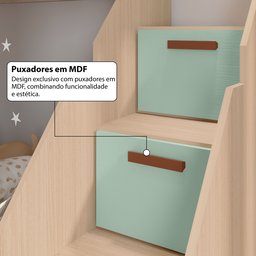 Beliche Infantil/juvenil 2 Gavetões Escada com 4 Gavetas Star Plus Casatema - 9