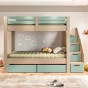 Ver imagem 4 de Beliche Infantil/juvenil 2 Gavetões Escada com 4 Gavetas Star Plus Casatema MadeiraOriginals