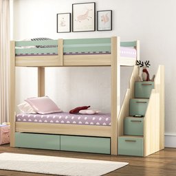 Beliche Infantil/Juvenil 2 Gavetões Escada com 4 Gavetas Star Plus Casatema - 1