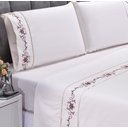Ver imagem 2 de Jogo de Lençol Casal Padrão 400 Fios Fluence Palha com Chocolate 4pçs