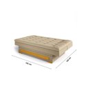 Ver imagem 4 de Sofa Cama com Baú Berilo Espresso Móveis Bege