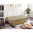 Ver imagem 2 de Sofa Cama com Baú Berilo Espresso Móveis Bege