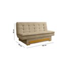 Ver imagem 3 de Sofa Cama com Baú Berilo Espresso Móveis Bege