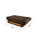 Ver imagem 4 de Sofa Cama com Baú Berilo Espresso Móveis Marrom