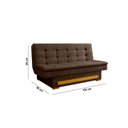 Ver imagem 3 de Sofa Cama com Baú Berilo Espresso Móveis Marrom