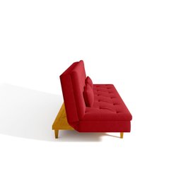 Sofá Cama 3 Lugares em Suede Tokio Yescasa - 9