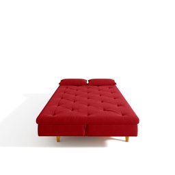 Sofá Cama 3 Lugares em Suede Tokio Yescasa - 8