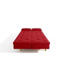 Ver mais imagens de Sofá Cama 3 Lugares em Suede Tokio Yescasa Vermelho