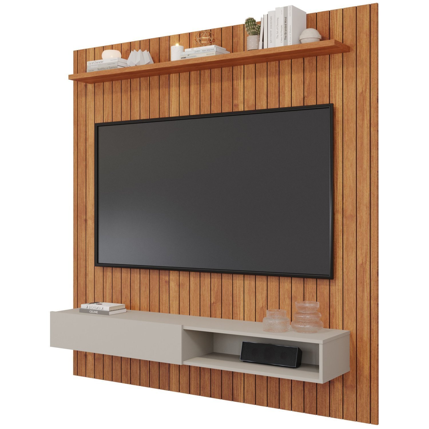 Painel Para TV até 72"polegadas 1.8 1 Porta 1 Prateleira Talín - 3