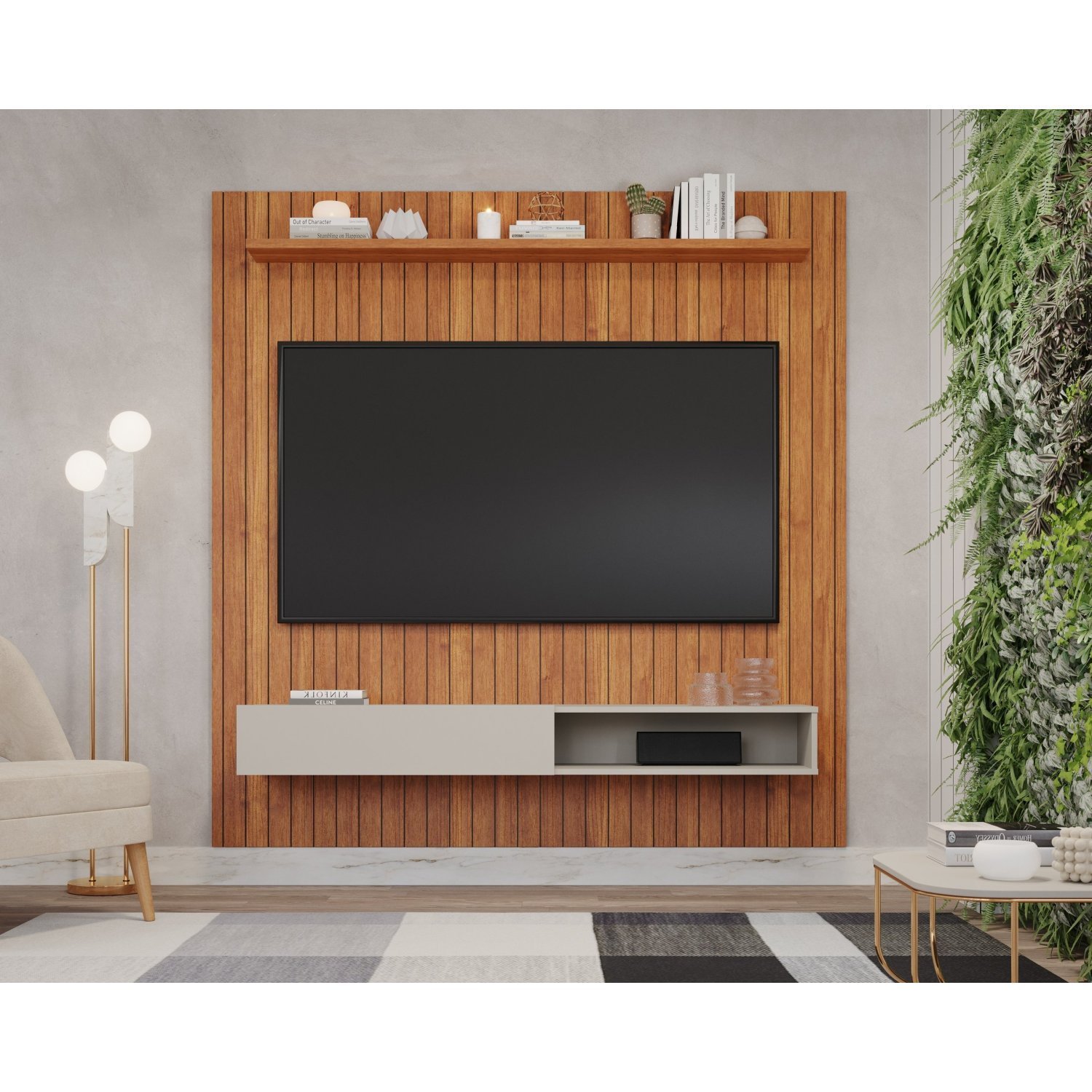 Painel Para TV até 72"polegadas 1.8 1 Porta 1 Prateleira Talín - 1