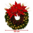 Ver imagem 5 de Guirlanda Natalina Pinha Natural Decoração Porta Parede 50cm