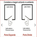 Ver imagem 3 de Porta de Giro Alumínio Branco Social c/Grade Veneziana 2V Maxx - 210x90 - Direita