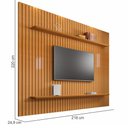 Ver imagem 3 de Painel Rv Móveis Ripado Roma com Prateleiras para Tv de até 75 Polegadas Largura de 2,18 Metros