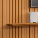 Ver imagem 4 de Painel Rv Móveis Ripado Roma com Prateleiras para Tv de até 75 Polegadas Largura de 2,18 Metros