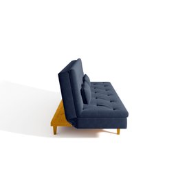 Sofá Cama 3 Lugares em Suede Tokio Yescasa - 9