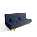Ver imagem 5 de Sofá Cama 3 Lugares em Suede Tokio Yescasa Azul