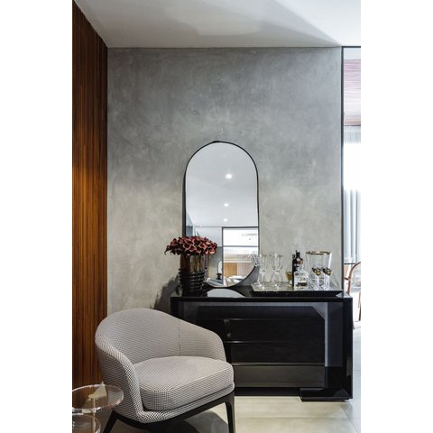 Espelho Maiorca - Linha Couro - - Caramelo - com LED - 120x60