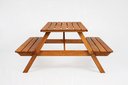 Ver imagem 4 de Mesa Picnic 140 x 70 cm Marrom/Stain Jatobá
