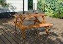 Ver imagem 5 de Mesa Picnic 140 x 70 cm Marrom/Stain Jatobá