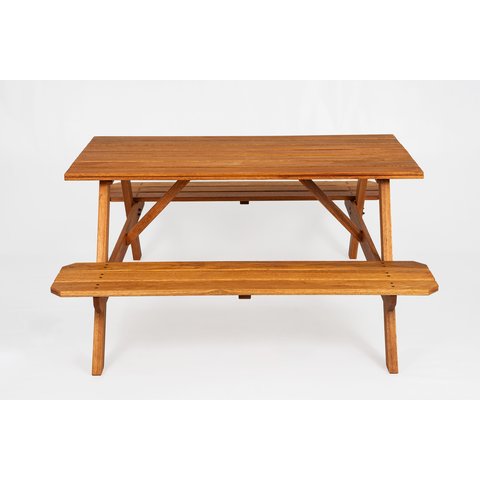 Mesa Picnic 140 x 70 cm Marrom/Stain Jatobá